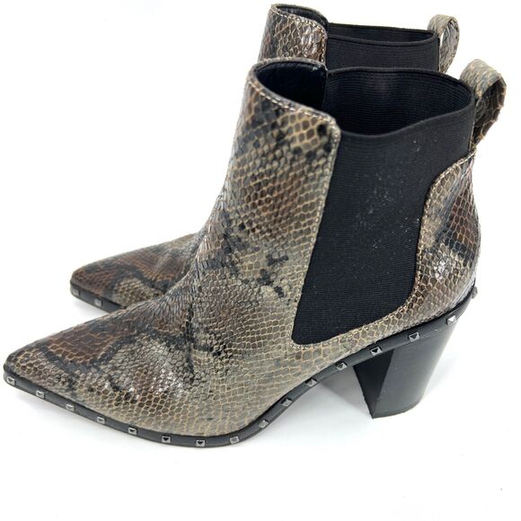 Dreamer Studded Hardware Block Heel Bootie Charles by  Charles By Charles David DODGER CHELSEA BOOT 8.5